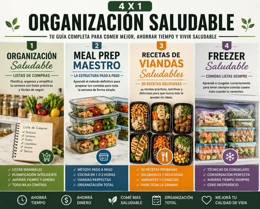 ORGANIZACION SALUDABLE + 3 GUIAS DE REGALO